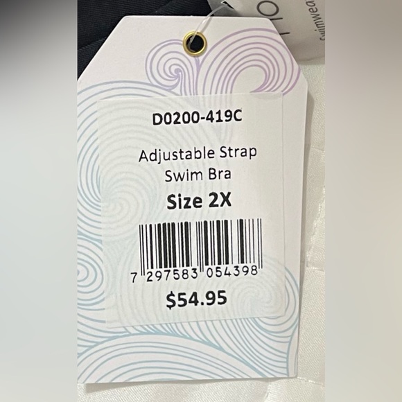 Modli Adjustable Strap Swim Bra Top Size 2X - Picture 5 of 6